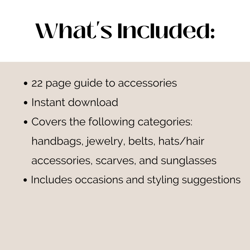 Accessories Guide - Refined Digital Resource