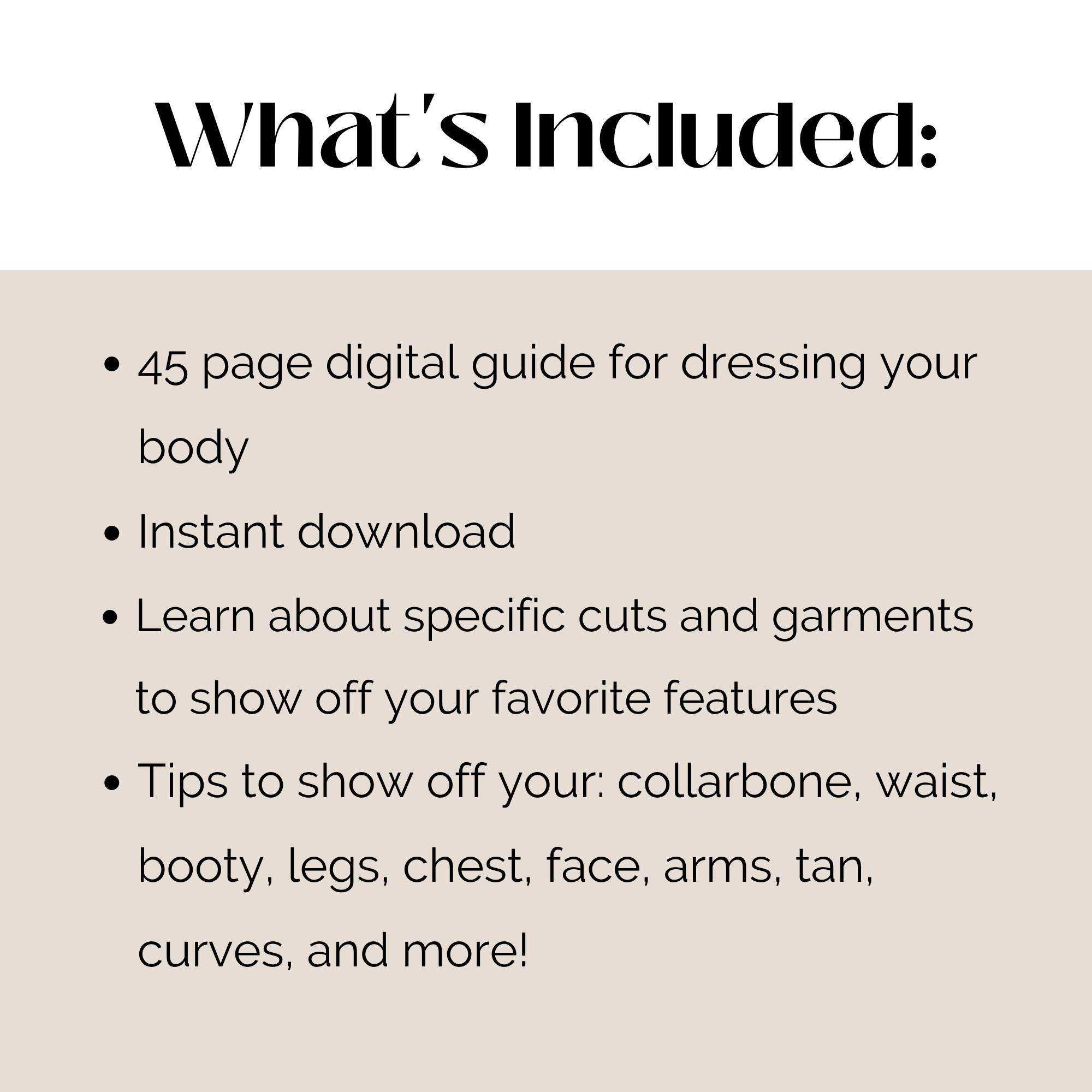 Flattering Your Figure Guide - How To Dress Your Body